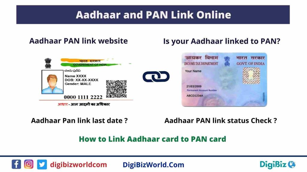 Aadhaar and PAN Link Online